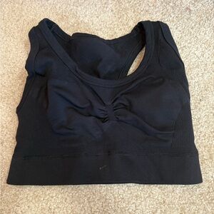 Black adidas crop top / sports bra